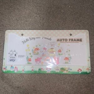 Sanrio license plate cover